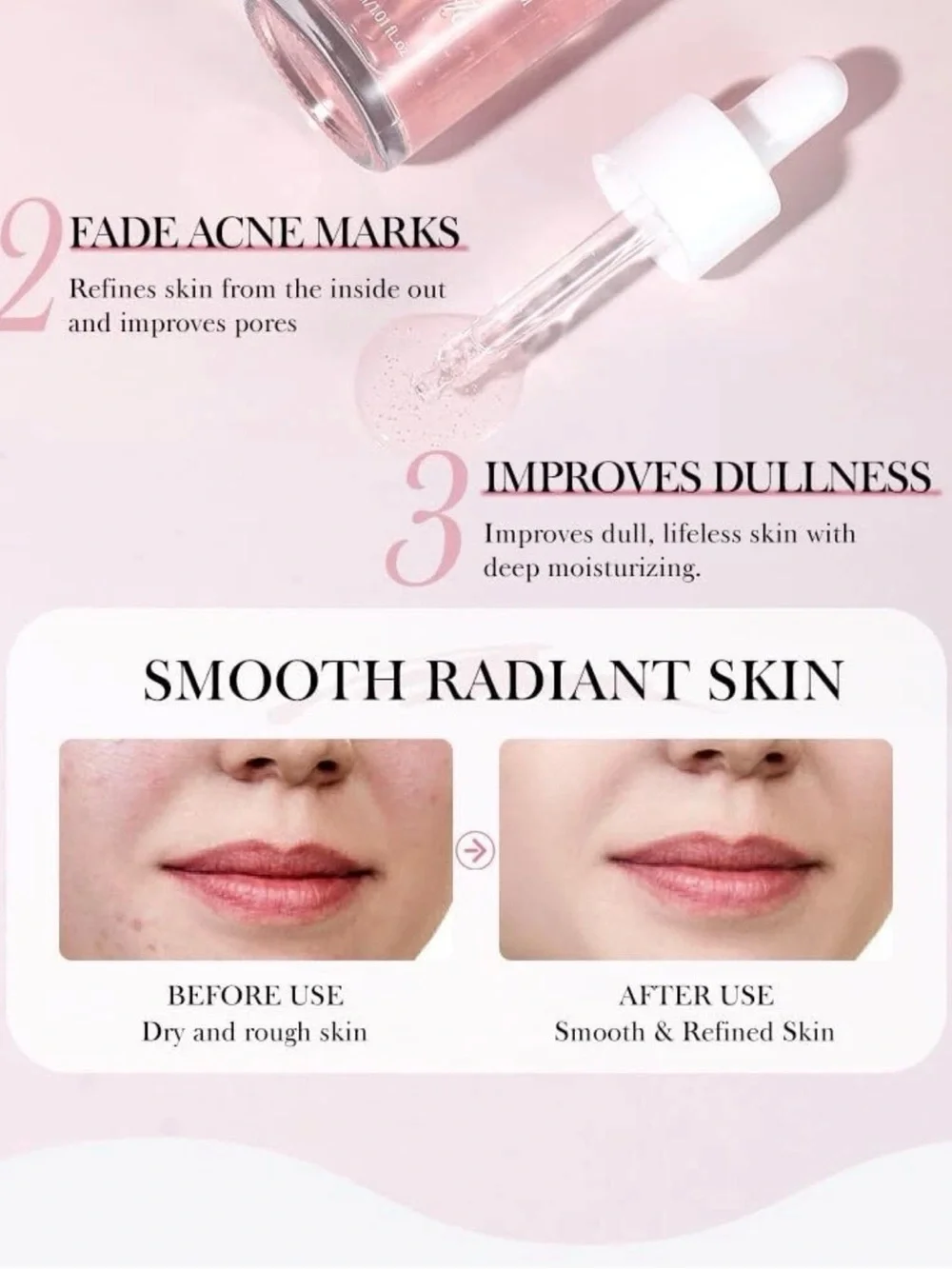 2Pcs Peach 70 Niacin Serum - Pink Hydrating Face Serum